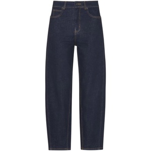 Whistles Dark Denim Stretch Barrel Leg Jean